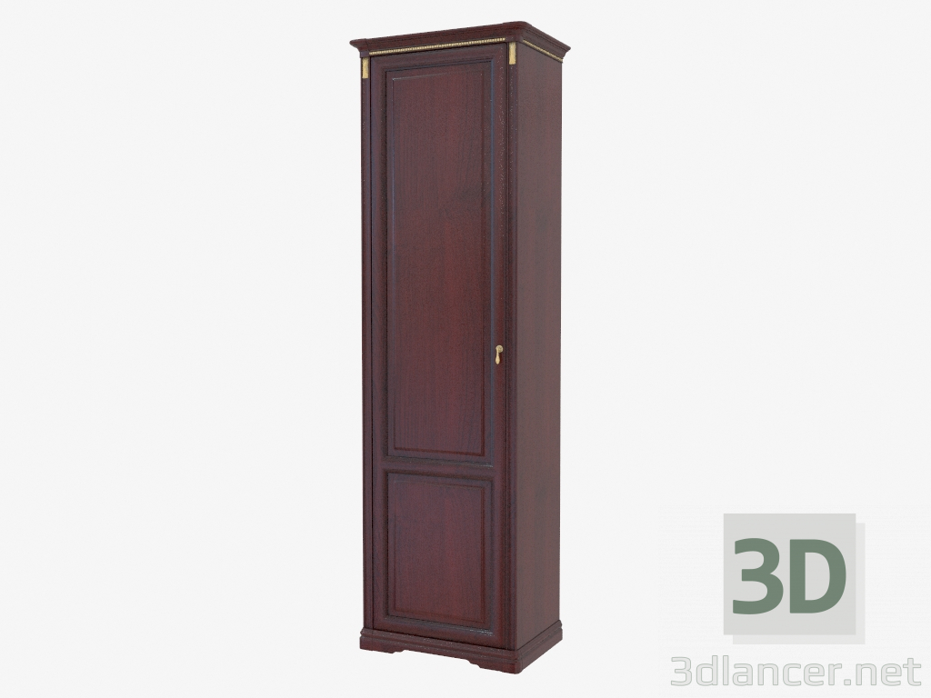 3 डी मॉडल एक हॉलवे के लिए एकल दरवाजा अलमारी (718x2240x468) - पूर्वावलोकन