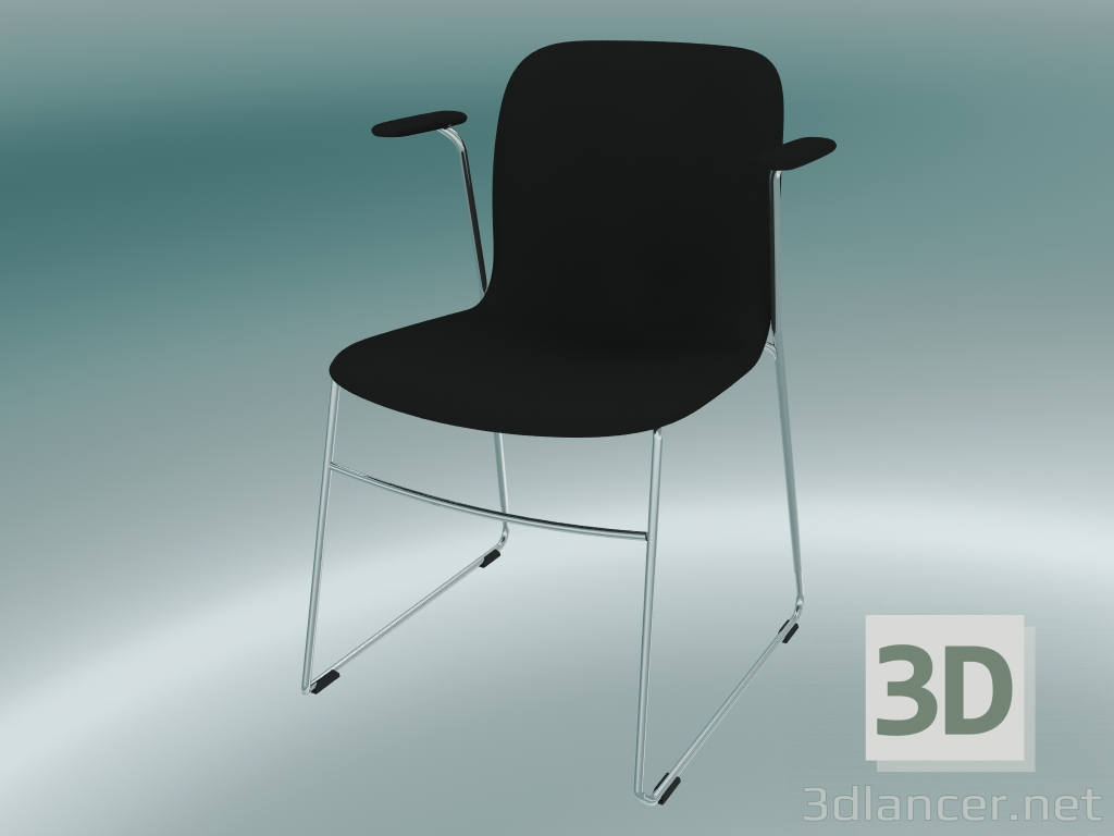 3D modeli bir kızak üzerinde Sandalye - önizleme