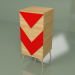 3d model Small chest of drawers Slim Woo (red) - preview