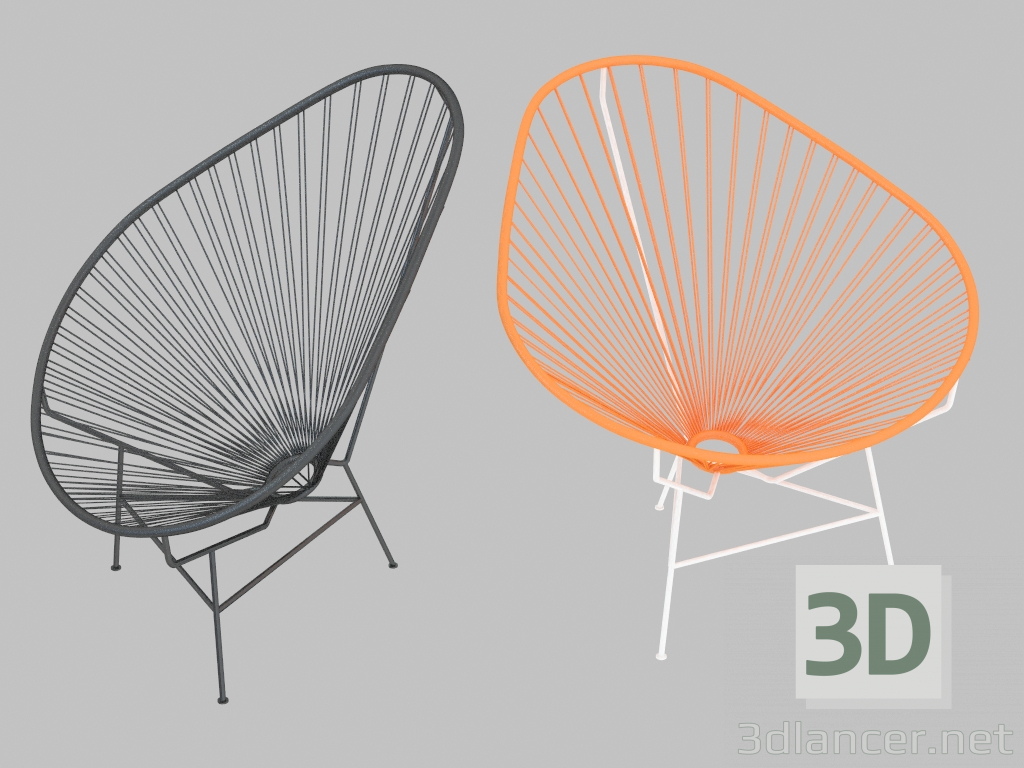 3 डी मॉडल अकापुल्को कुर्सी - पूर्वावलोकन