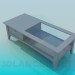 modello 3D Tavolino con cassetto - anteprima