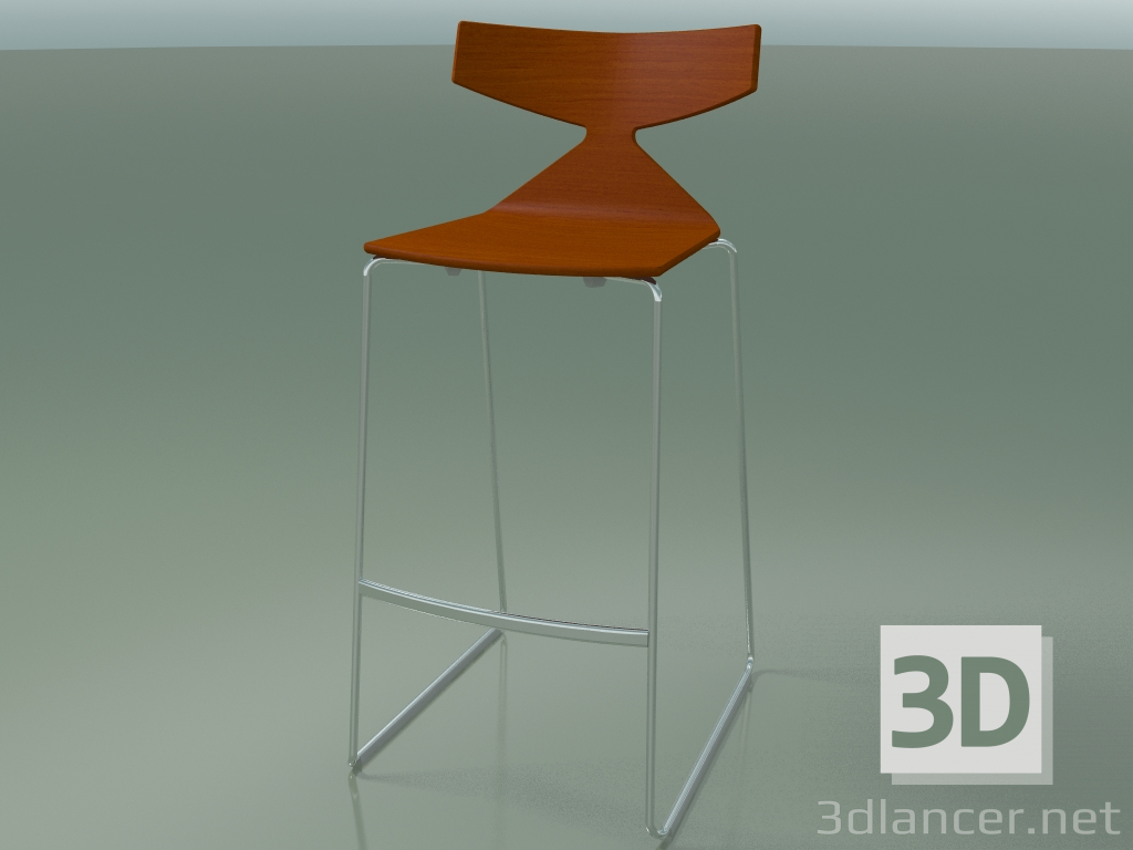 3 डी मॉडल कुर्सी stackable बार 3704 (नारंगी, सीआरओ) - पूर्वावलोकन