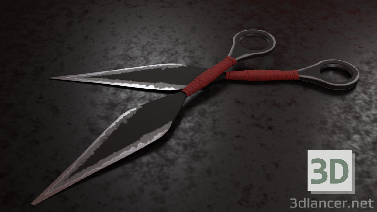 modello 3D di Lanciando un coltello comprare - rendering