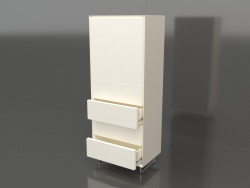 Chest of drawers TM 013 (open) (600x400x1500, white plastic color)