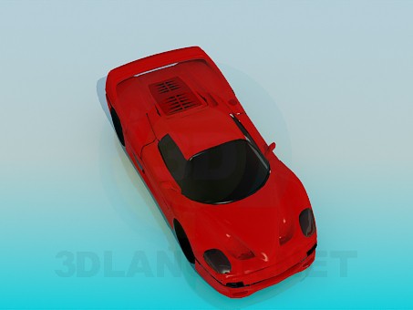 3D Modell Sport Auto - Vorschau