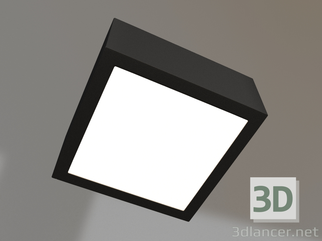 modello 3D Lampada DL-GRIGLIATO-S90x90-12W Day4000 (BK, 90 deg, 230) - anteprima