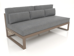 Modular sofa, section 4, high back (Bronze)