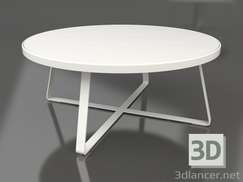 modello 3D Tavolo da pranzo rotondo Ø175 (DEKTON Zenith, Grigio agata) - anteprima