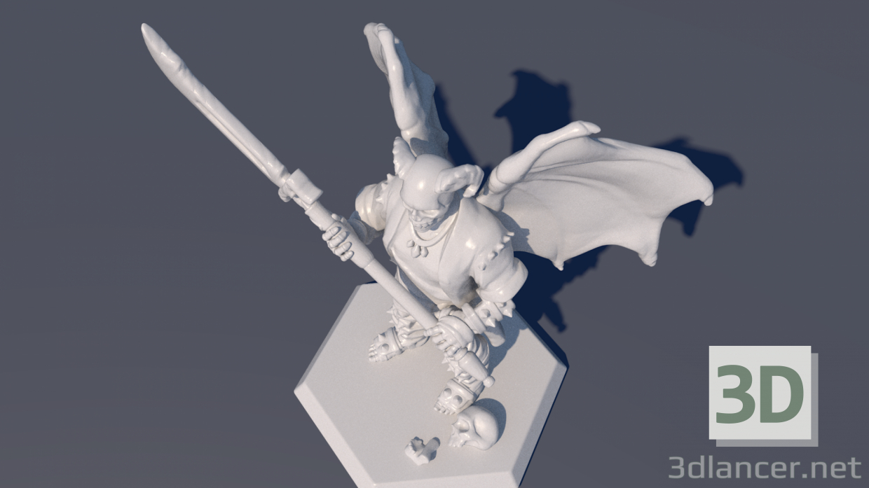 modello 3D di statuetta comprare - rendering
