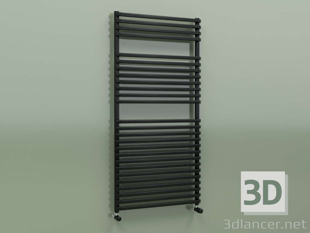 modello 3D Porta asciugamani NET (1200x600, Nero - RAL 9005) - anteprima