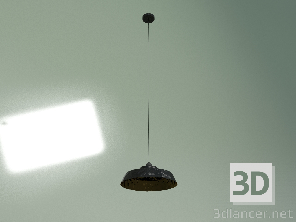 Modelo 3d Lâmpada pendente Forge (preto fosco) - preview