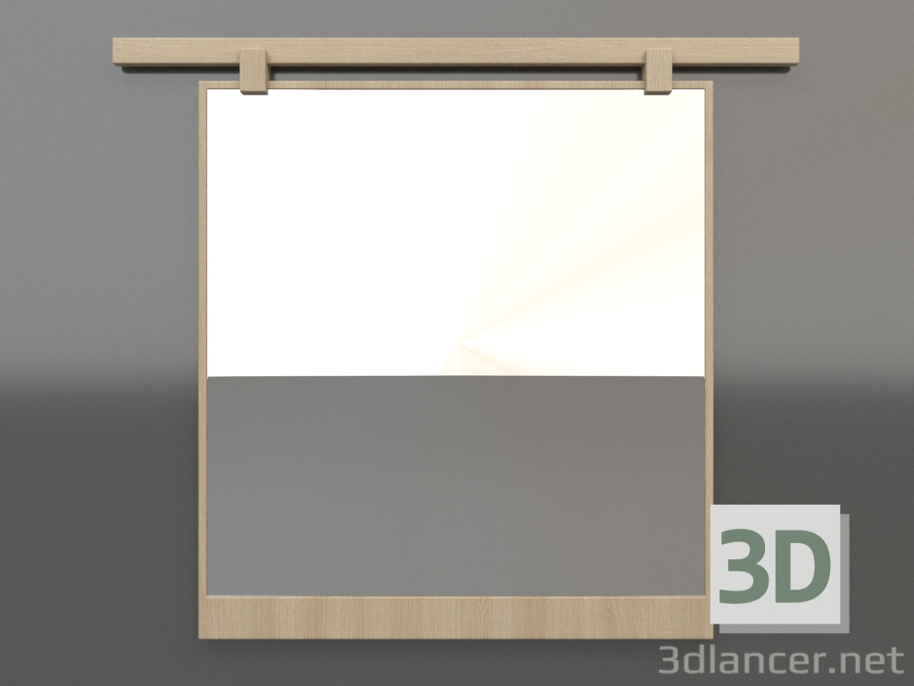 modello 3D Specchio ZL 13 (800х700, legno bianco) - anteprima