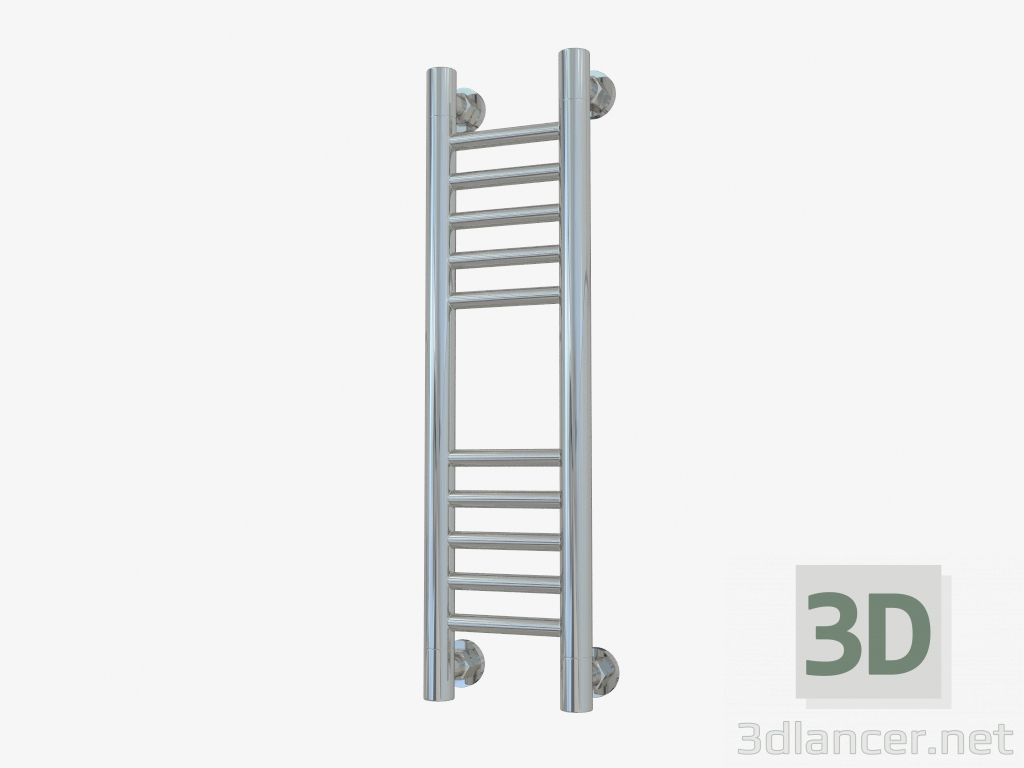 modello 3D Porta asciugamani riscaldato Bohemia + dritto (600x150) - anteprima