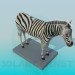 Modelo 3d Zebra - preview