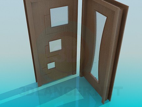 3d модель Межкомнатные двери – превью