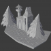modèle 3D de Maison de conte de fées Lowpoly acheter - rendu