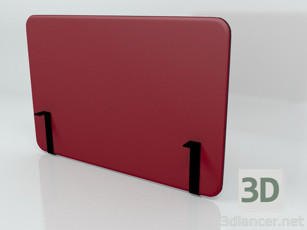 3D Modell Akustische Trennwand Desk Bench Side Sonic ZUS61 (1200x800) - Vorschau
