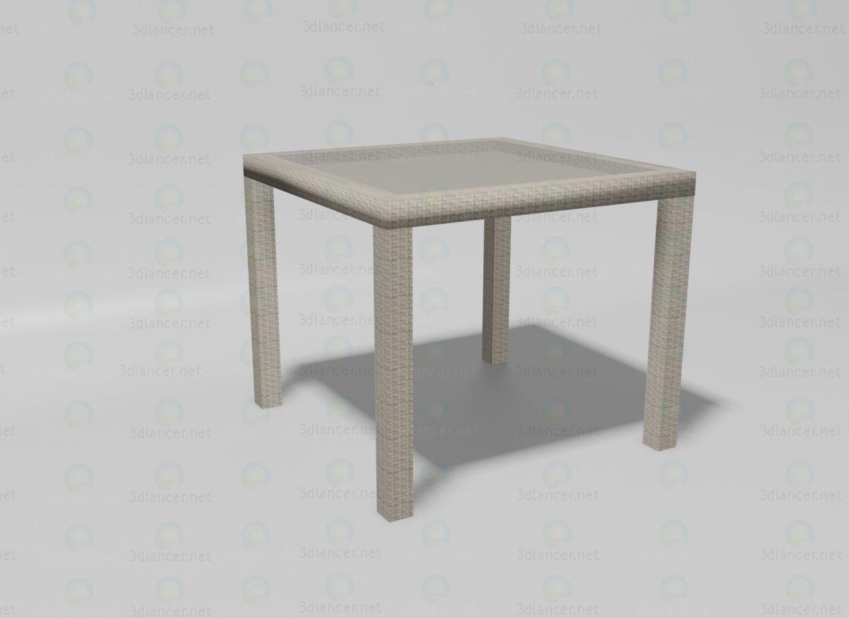 3D Modell Sommer-Tisch - Vorschau