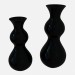 3d model Vase in the art deco style in a dark performance Vase B (2-piece) - preview