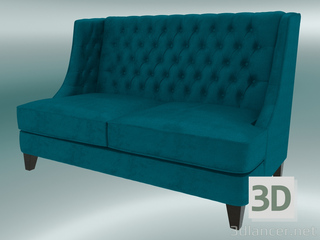 modello 3D Sofa Fortune (Blu) - anteprima