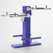 Máquina para hacer ejercicio de press de banca en tándem 3D modelo Compro - render