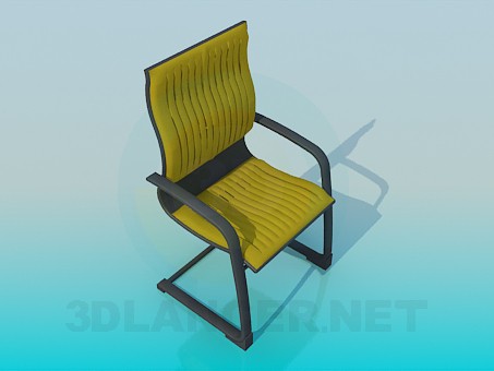 3d модель Зручний офісний стілець – превью