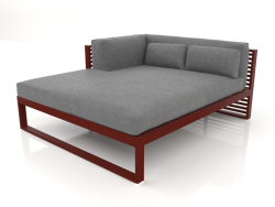 XL modular sofa, section 2 left (Wine red)