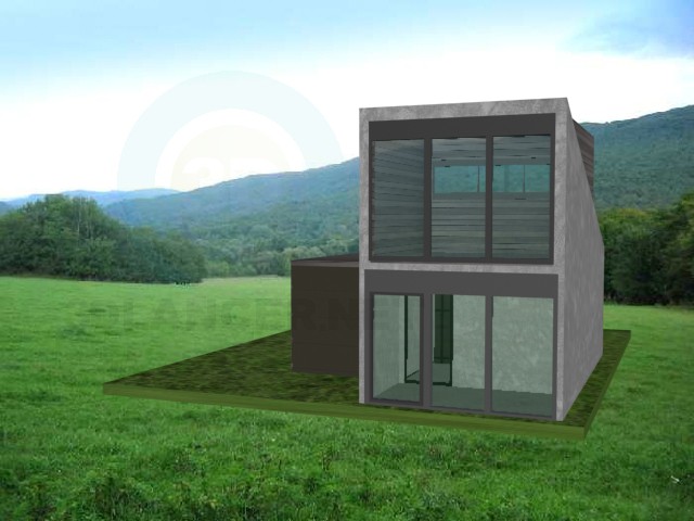 modello 3D Minimal House - anteprima