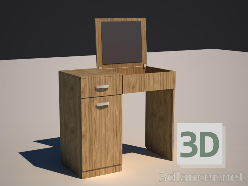 3D Modell Schminktisch - Vorschau
