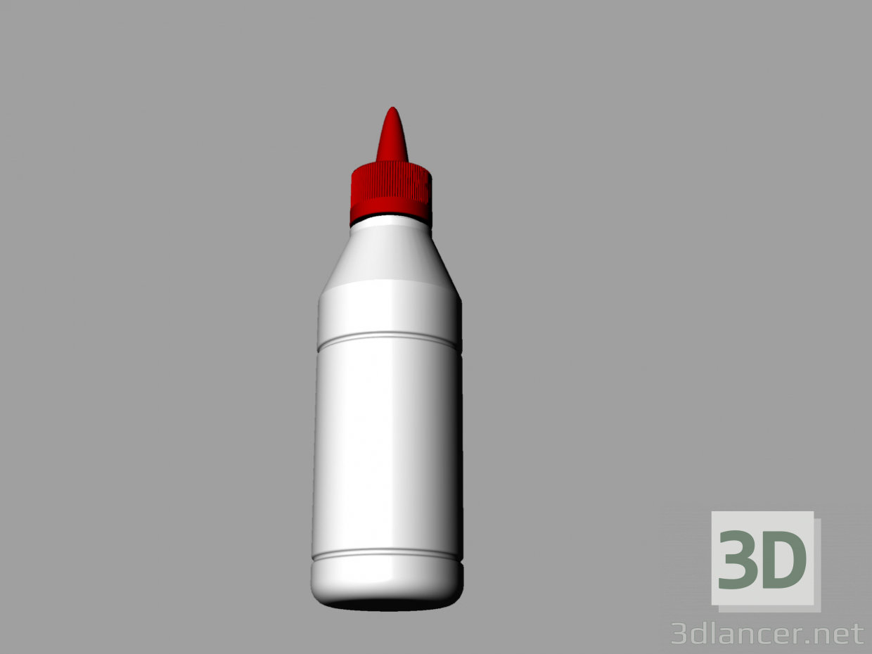 3d модель Бутылка с клеем – превью