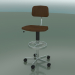 modèle 3D Chaise rembourrée en cuir (2534-D) - preview
