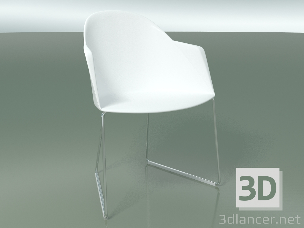 3D Modell Stuhl 2226 (auf Kufen, CRO, PC00001 Polypropylen) - Vorschau