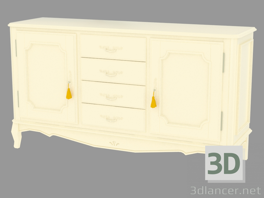 3d model Buffet with two doors and four drawers NFR2203 - preview