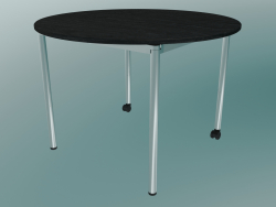 La mesa del café es redonda (D 1050 mm)