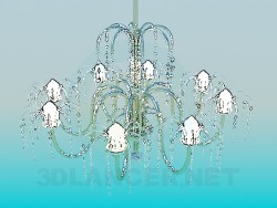 Chandelier with have formed