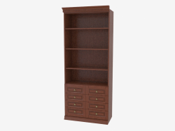 Bookcase with open shelves (3841-07)