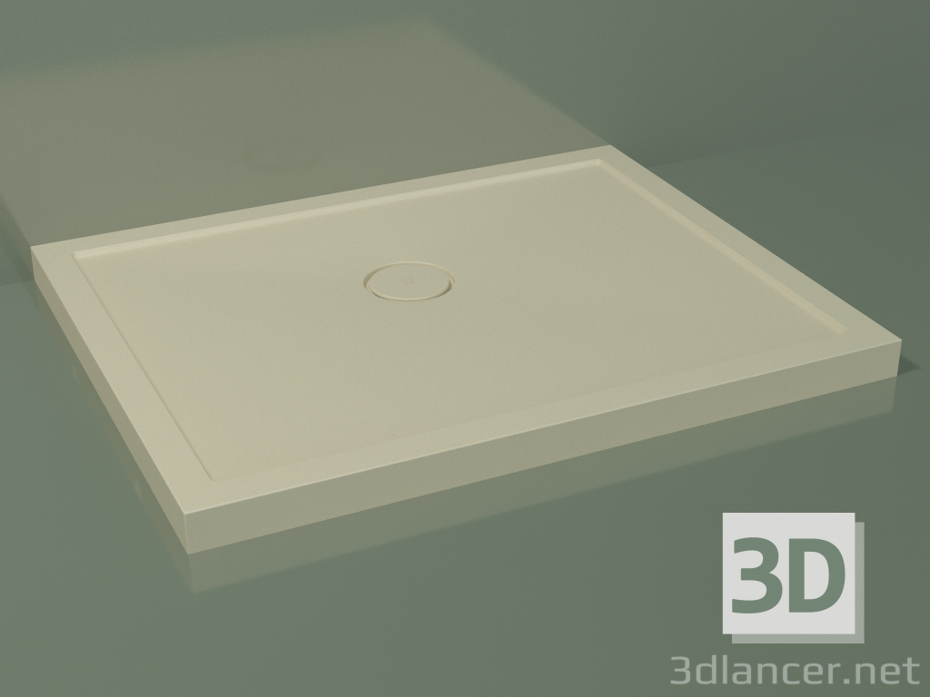 3D modeli Duş teknesi Medio (30UM0128, Bone C39, 100x80 cm) - önizleme