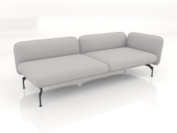 Sofa module 2.5 seats with an armrest on the right