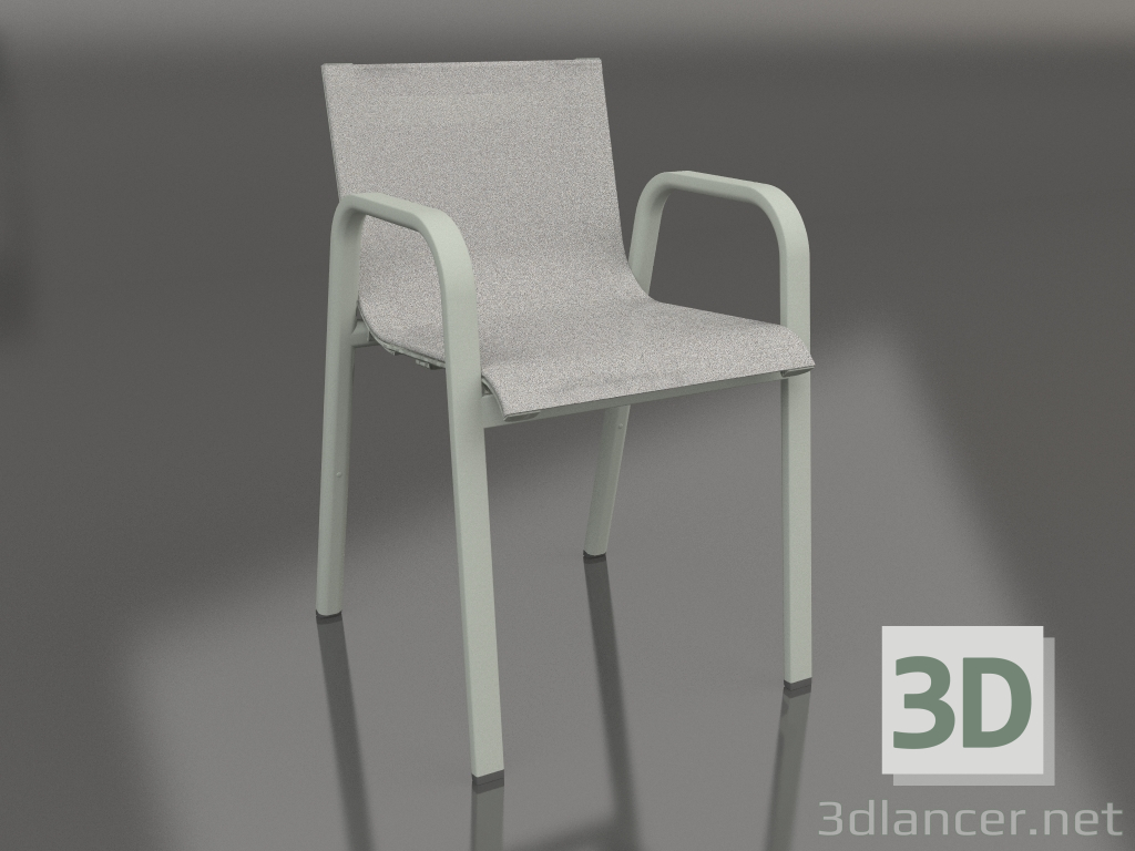 3d модель Кресло обеденное (Cement grey) – превью