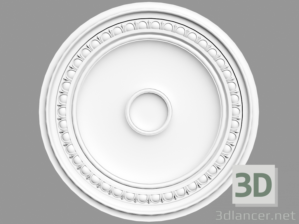 3D modeli Tavan çıkışı R77 (62 x 62 x 4.2 - Ø 62 cm) - önizleme