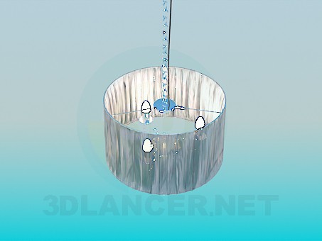 3d model Chandelier with lampshade - preview