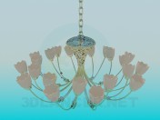 Chandelier with tulips