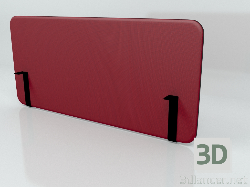 3d model Acoustic screen Desk Bench Side Sonic ZUS41 (1400x650) - preview