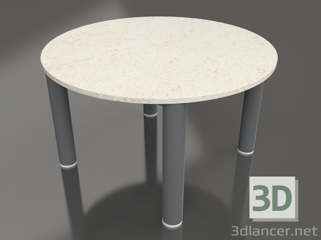 3d model Coffee table D 60 (Anthracite, DEKTON Danae) - preview