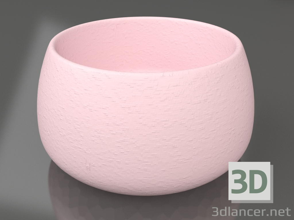 3D Modell Blumentopf 3 (Rosa) - Vorschau