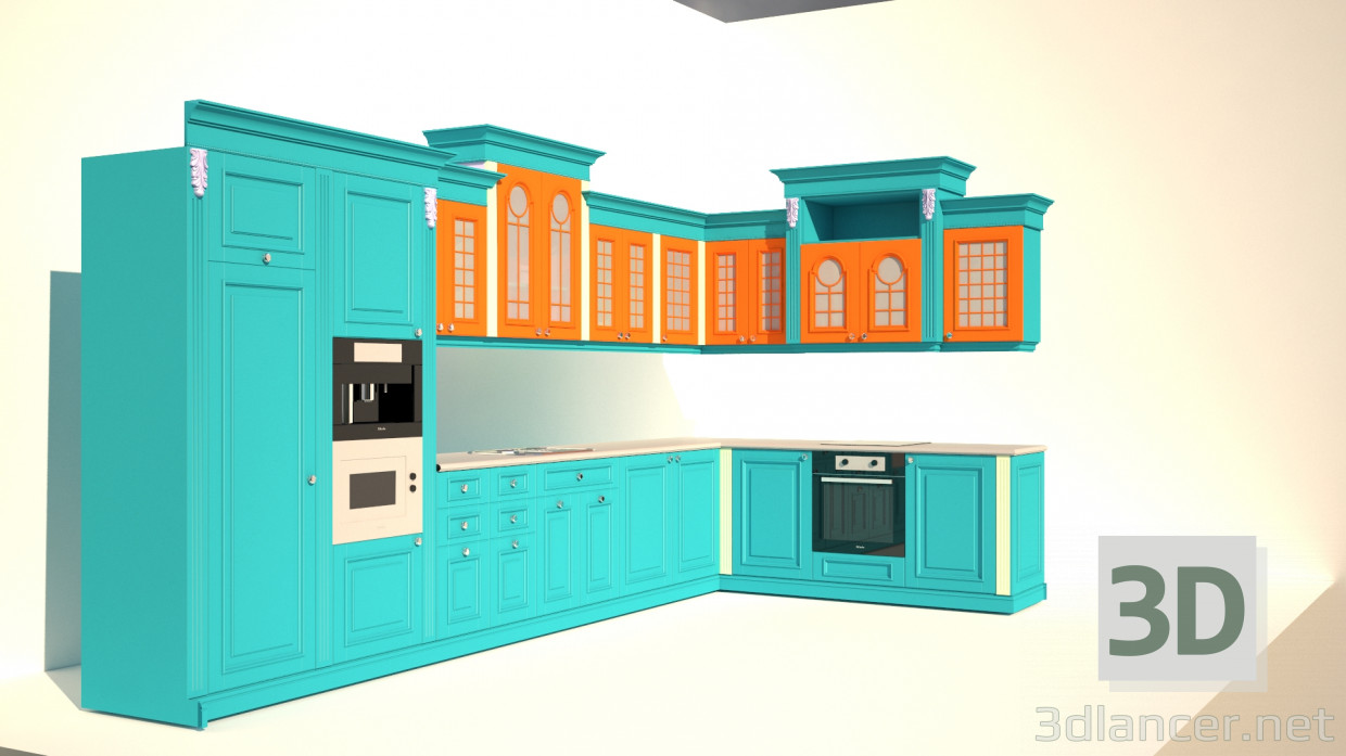 3D modeli Mutfak - önizleme