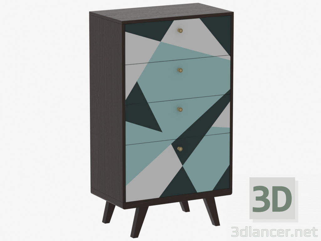3d model High chest of drawers THIMON (IDC006002005) - preview