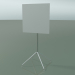 modello 3D Tavolo quadrato 5713, 5730 (H 105 - 59x59 cm, piegato, bianco, LU1) - anteprima