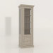 3d model One-door showcase with drawers (Pastel) - preview