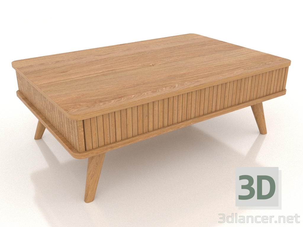 3d model Coffee table (natural oak) - preview